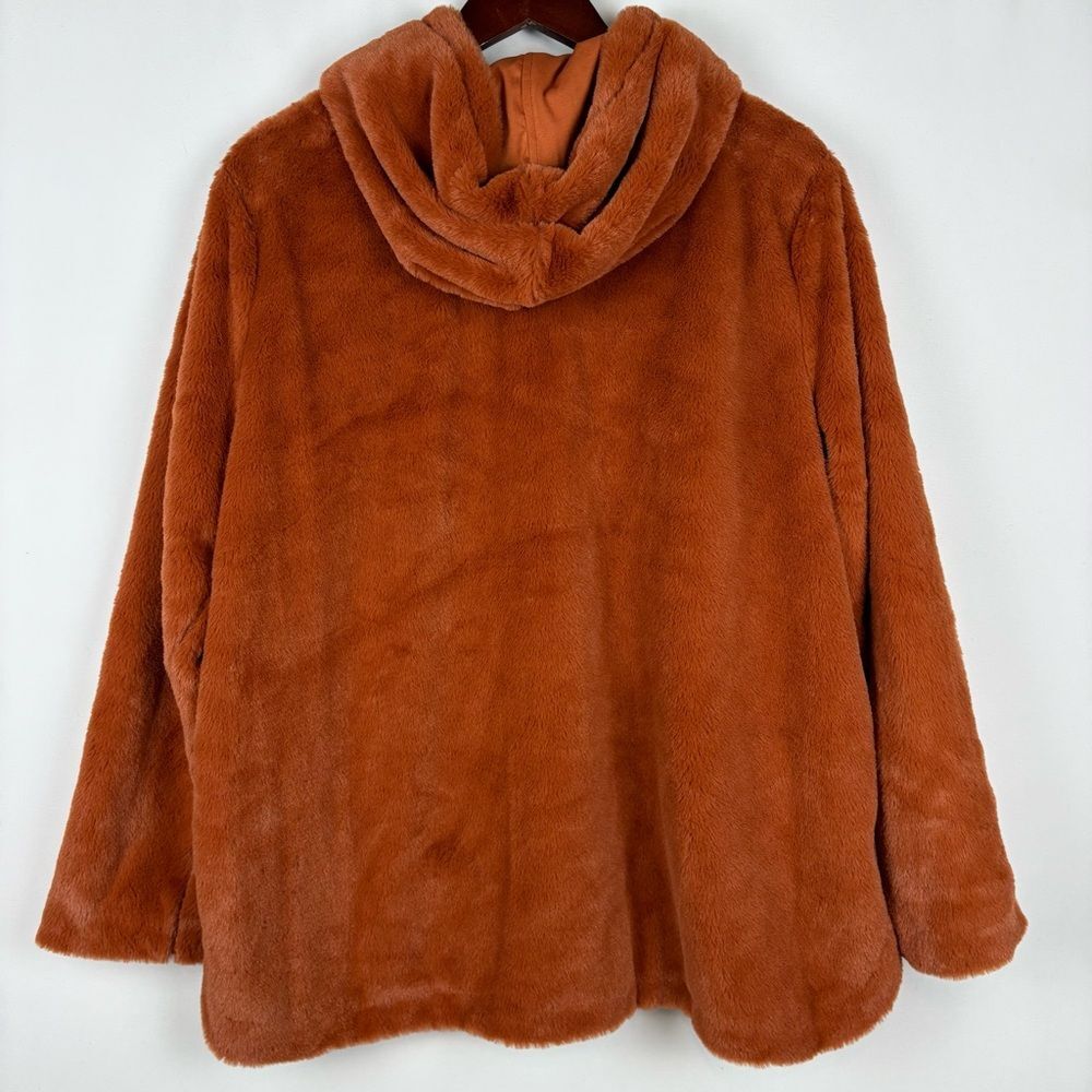 Cuddl Duds Faux Fur Jacket in Gingerbread - Picture 2 of 4